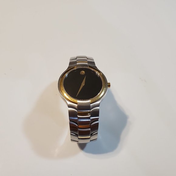 Movado Portico Yellow Gold Tone Stainless Steel Mens 81 G1 1894 Watch
